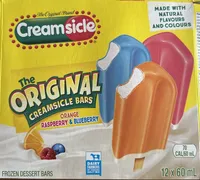 Barres de dessert glacé