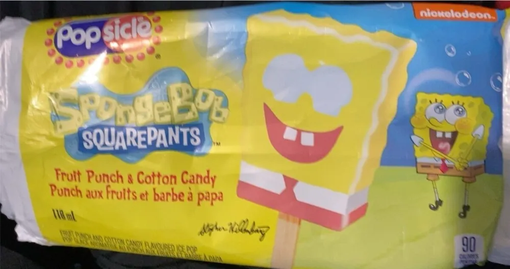Spongebob popsicle