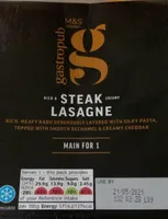 Steak lasagne