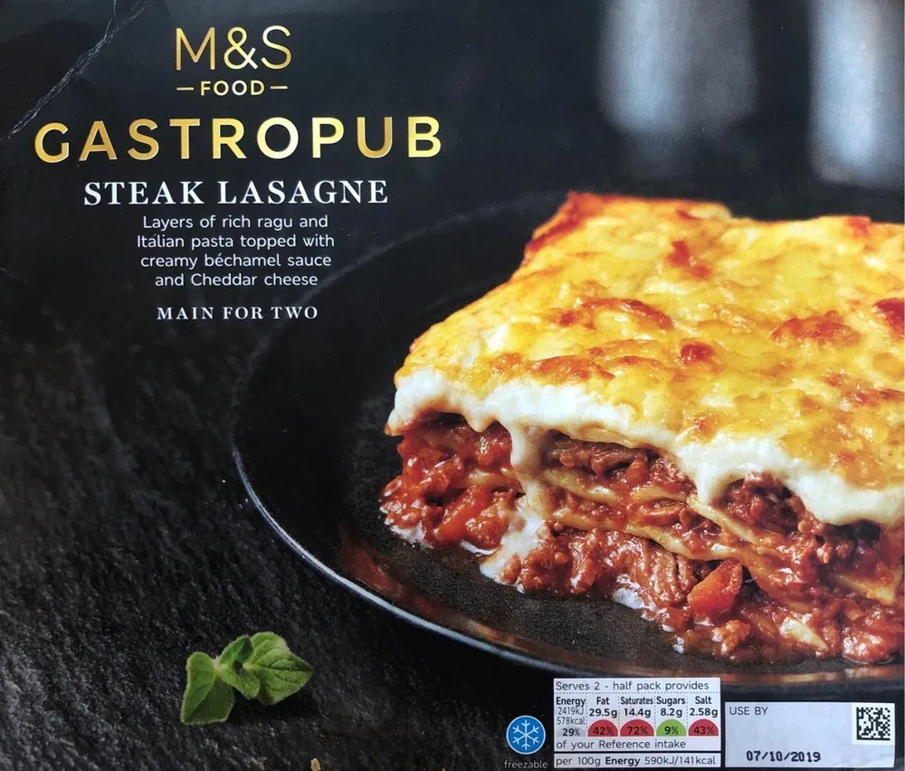 Gastropub Steak Lasagne