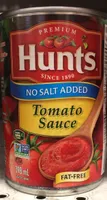 Tomato Sauce, No Salt Added