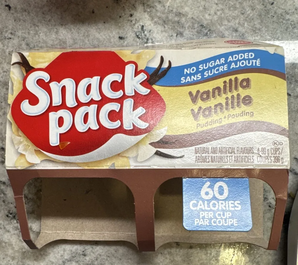 Snack Pack Vanilla Pudding