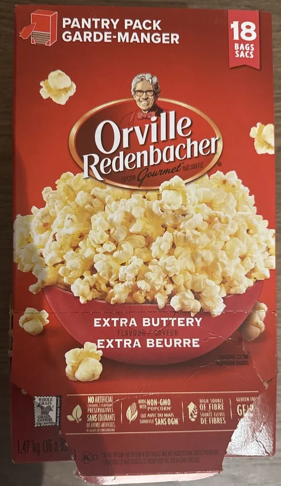 Popcorn extra buttery