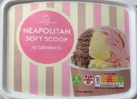 Neapolitan soft scoop icecream