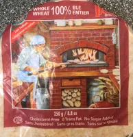 100% Whole Wheat Pita Bread