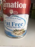 Lait écrémé évaporé