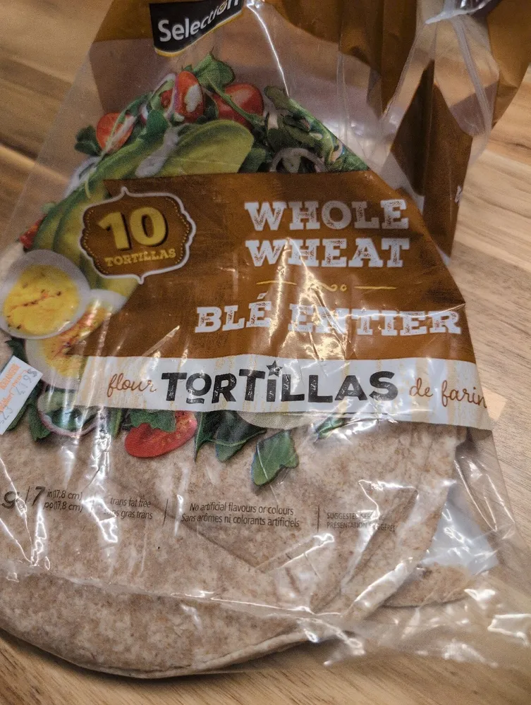 Whole Wheat flour Tortillas