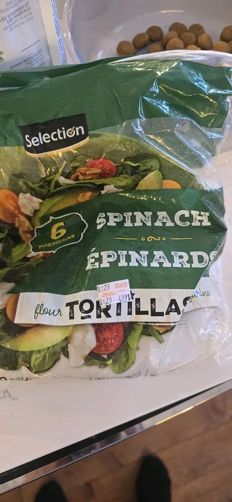 Tortilla Spinach