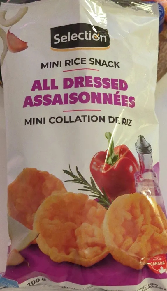 mini rice snack - all dressed