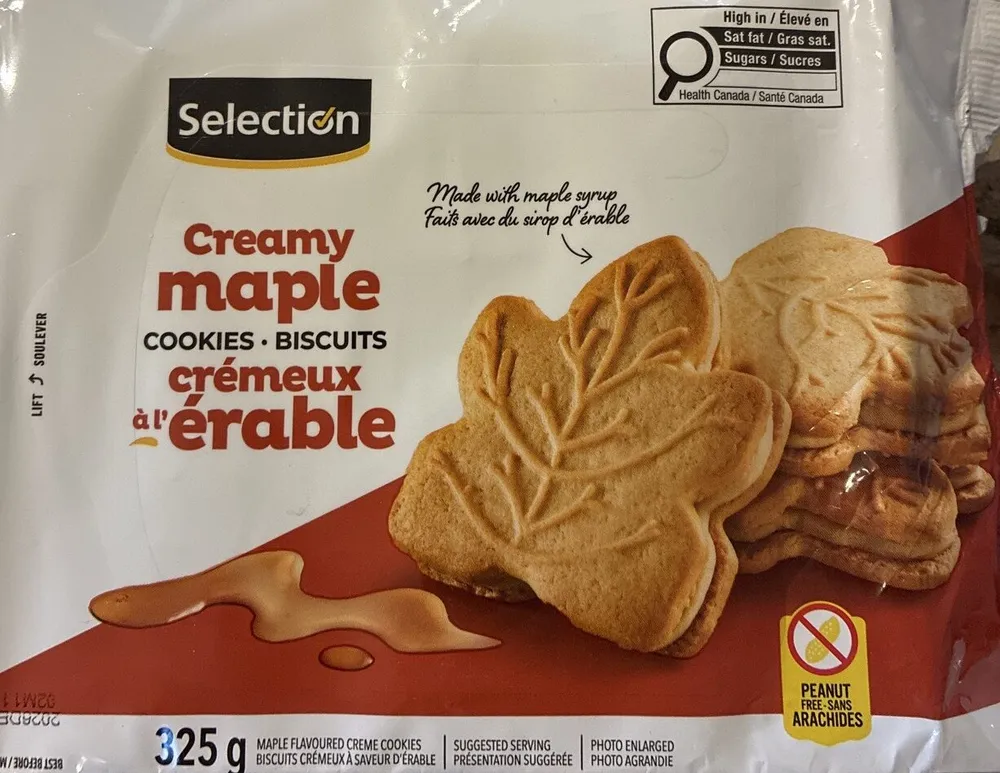 Creamy maple cookies