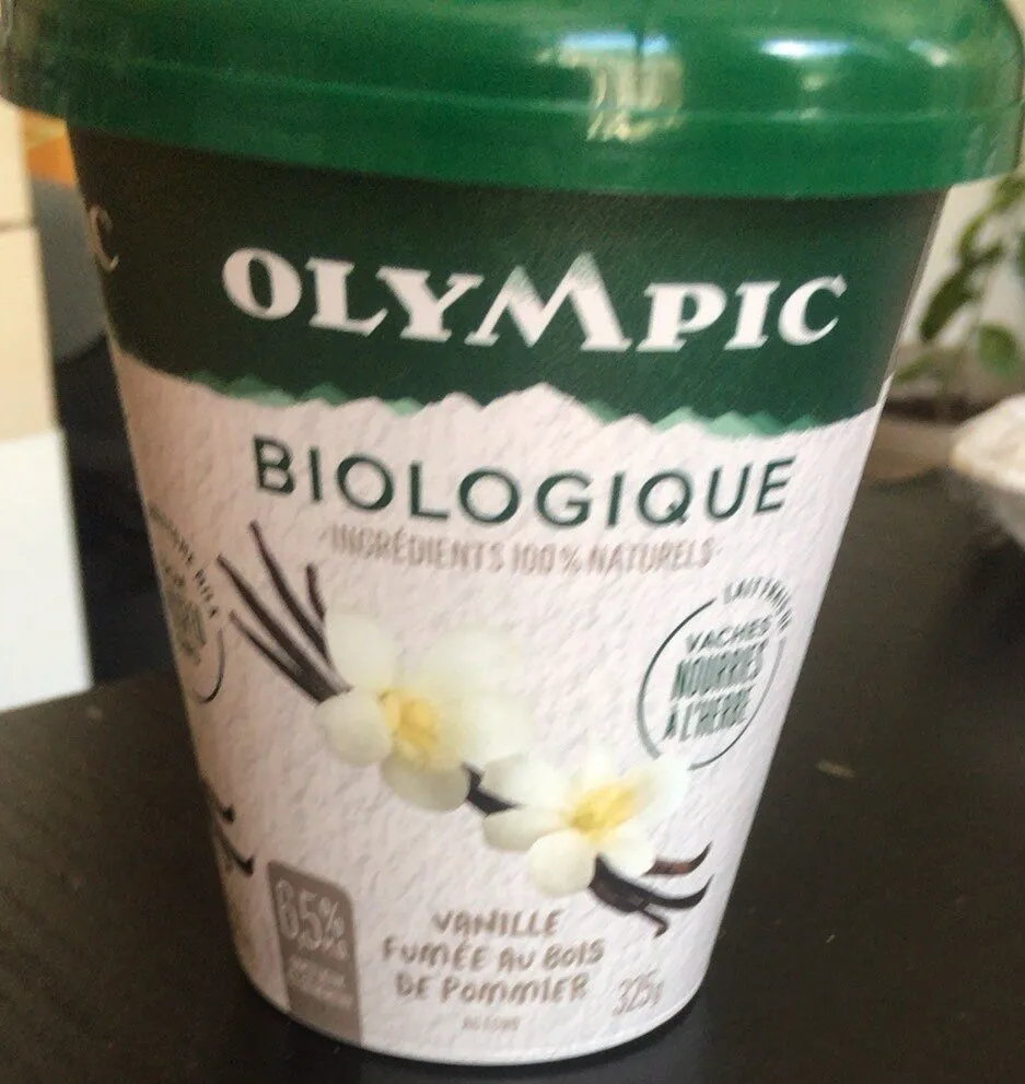 Yogurt vanille fumée au bois de pommier