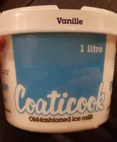 Crème glacée lait glacé à l'ancienne vanille