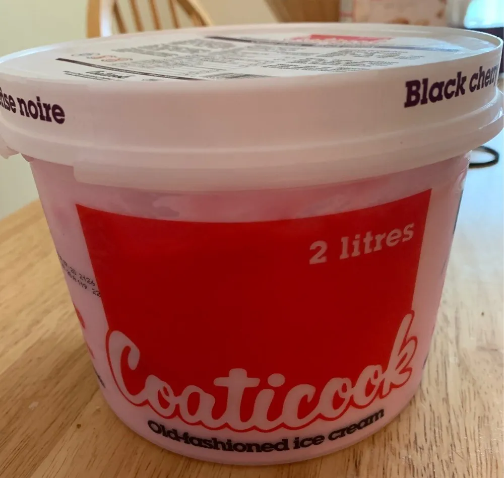 Crème glacée à l'ancienne : Cerise noire