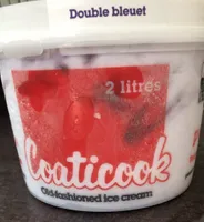 Creme glace double bleuet