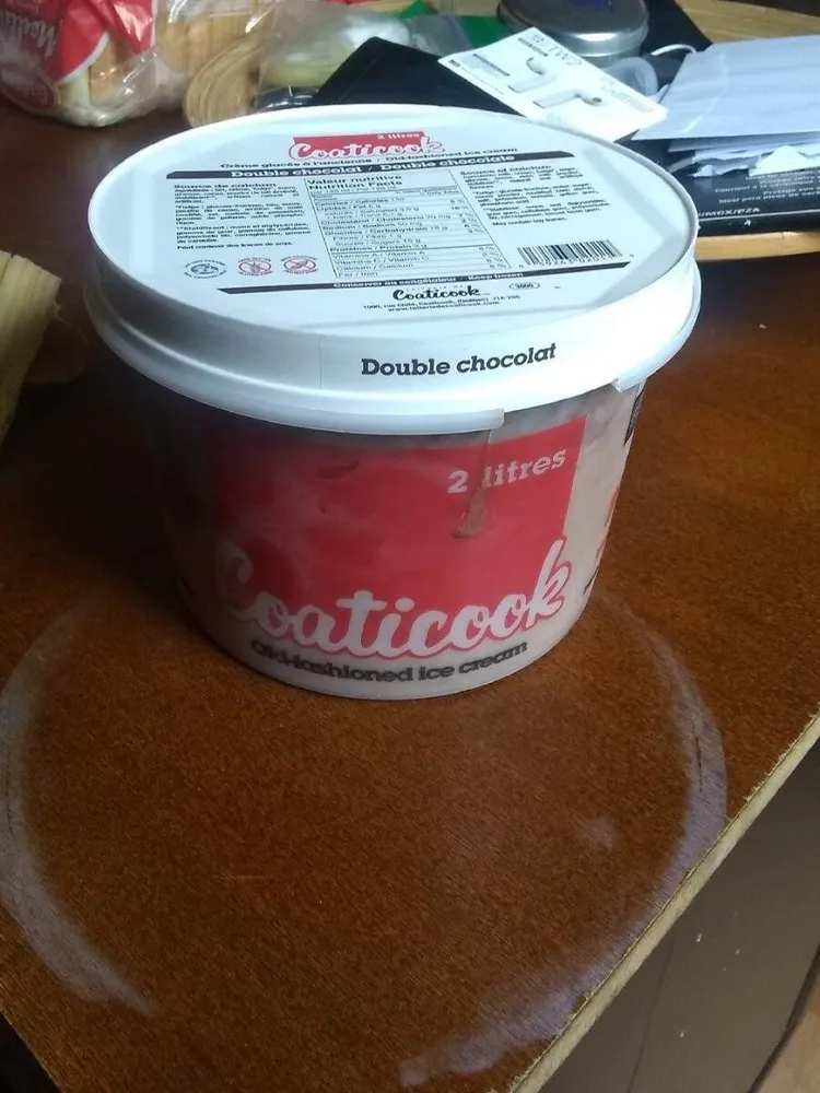 Crème glacée à l'ancienne - double chocolat