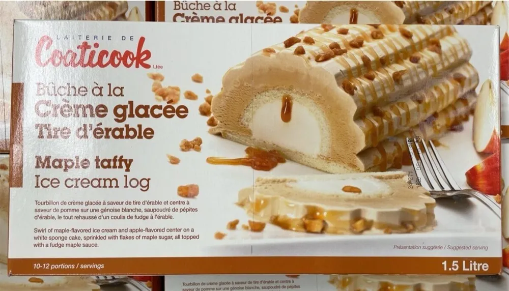 Buche a la creme glacee Tire d’erable