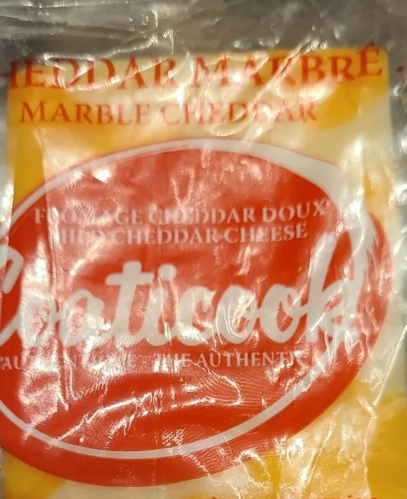 Fromage cheddar marbré