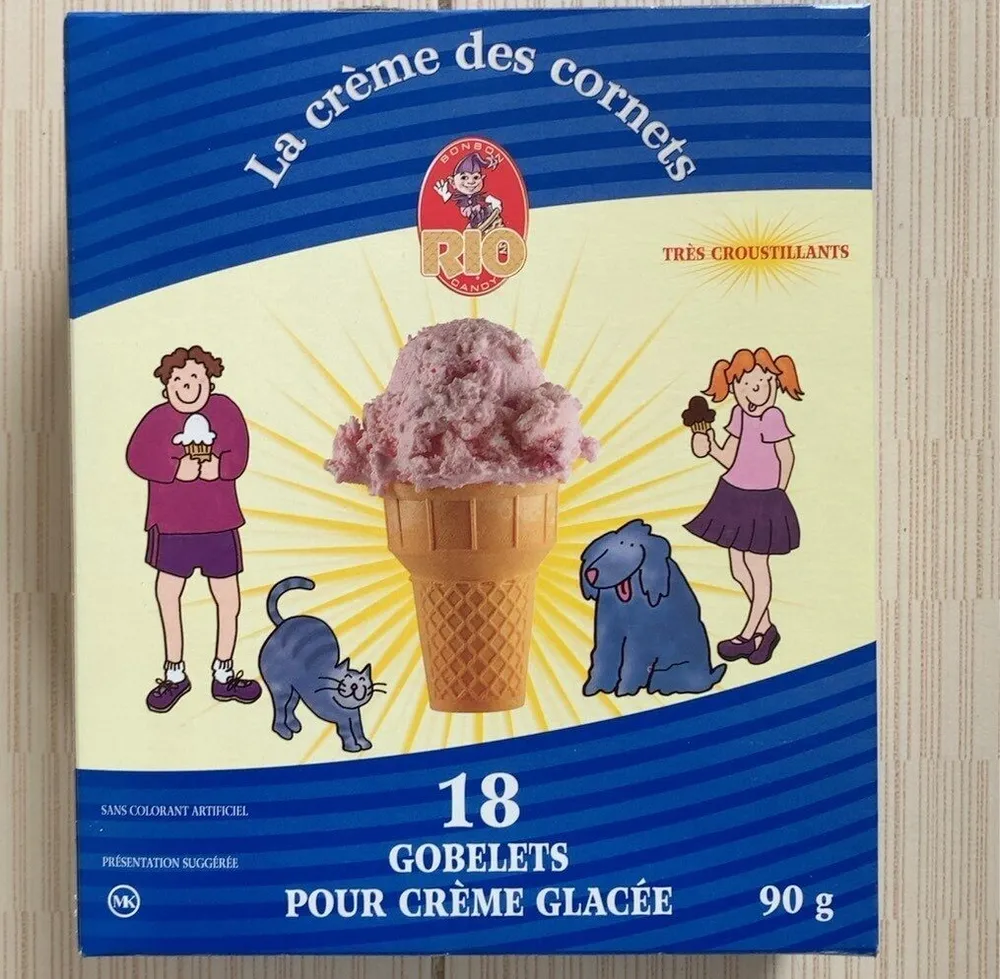 Gobelets pour crème glacée