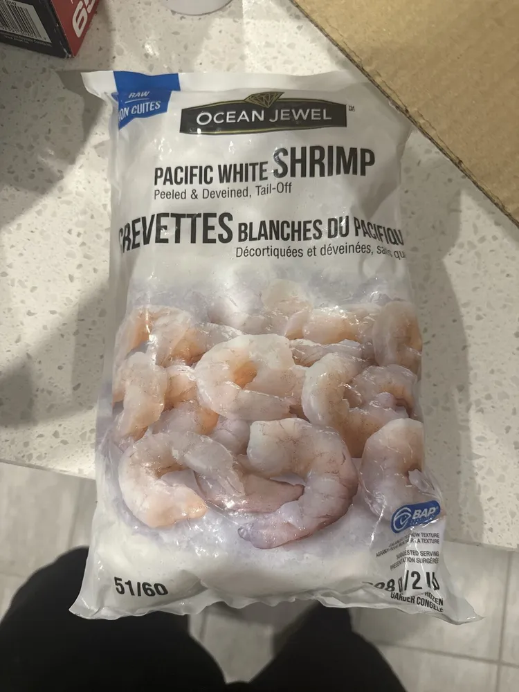 Pacific White Shrimp Peeled & Deveined, Tail Off