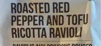 roasted red pepper and tofu ricotta ravioli