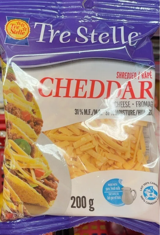 Shredded cheddar