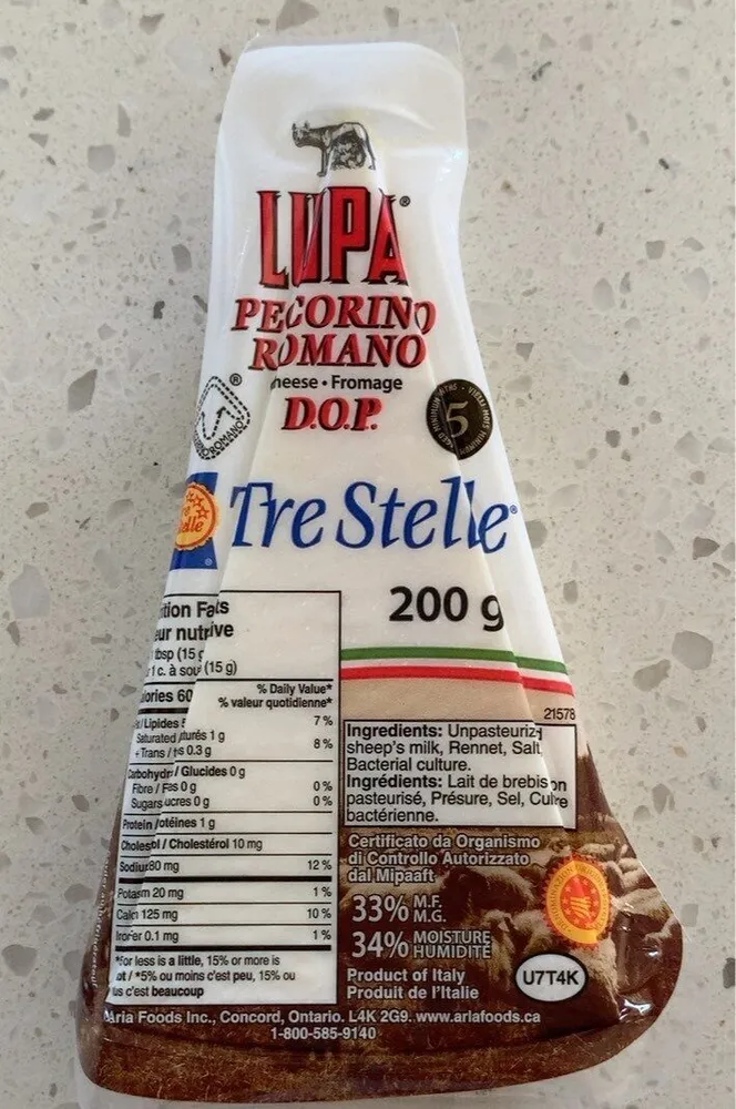 Lupa pecorino romano cheese