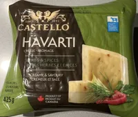 Havarti Cheese. Herbs & Spices