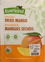 Organic dried mango