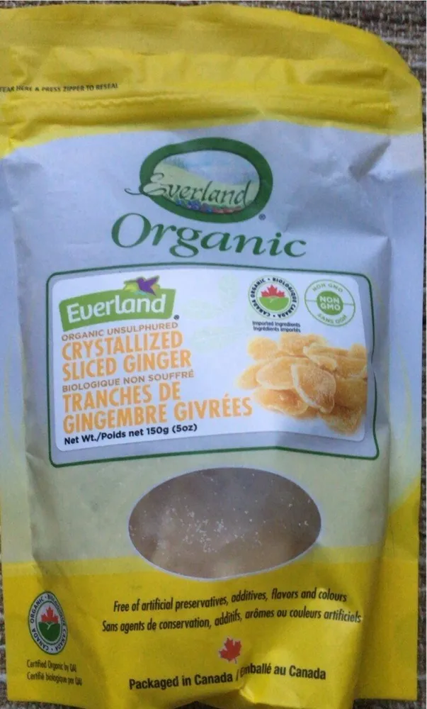 Organic crystalized ginger