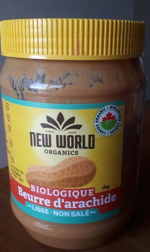Beurre d'arachide biologique