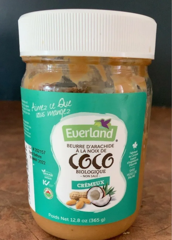 Beurre d’arachide à la noix de coco