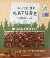 Chocolate Peanut Butter Granola Bar