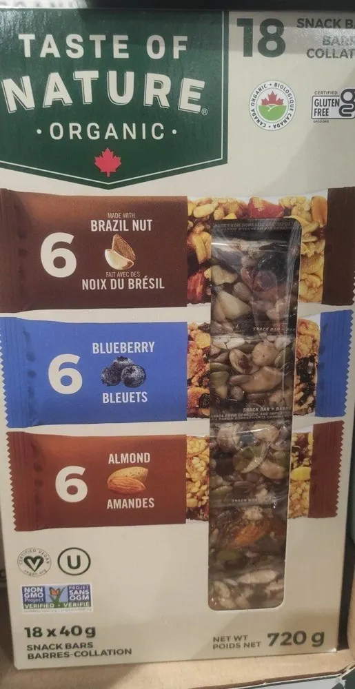 Snack bars taste of nature