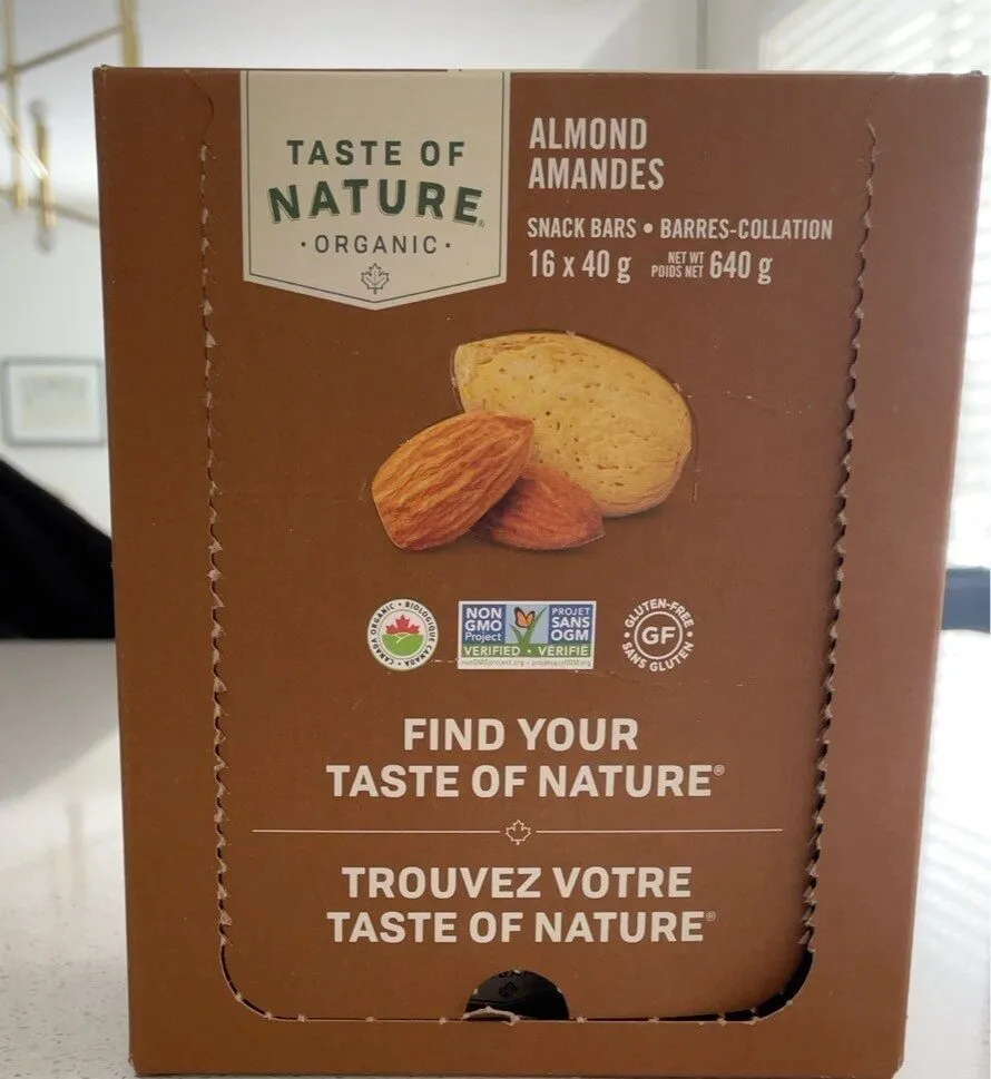 Almond Fruit And Nut Snack Bar
