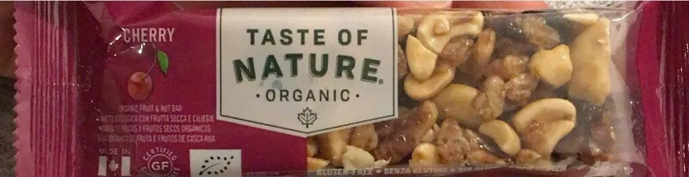 Organic fruit & nut bar