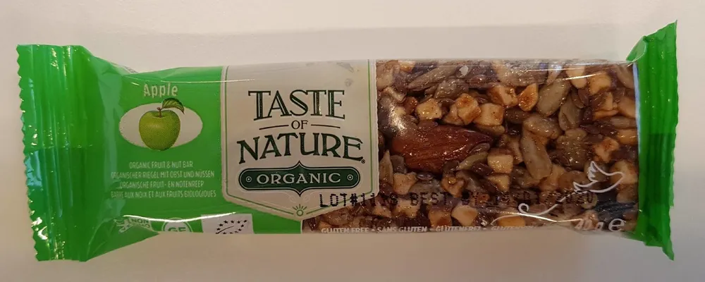 Barre aux noix et aux fruits biologiques (pomme)