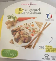 Porc au caramel et riz cantonais