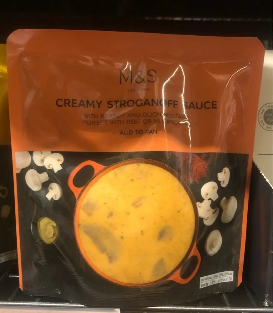 Creamy stroganoff sauce