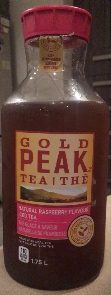 Natural raspberry flavour ice tea