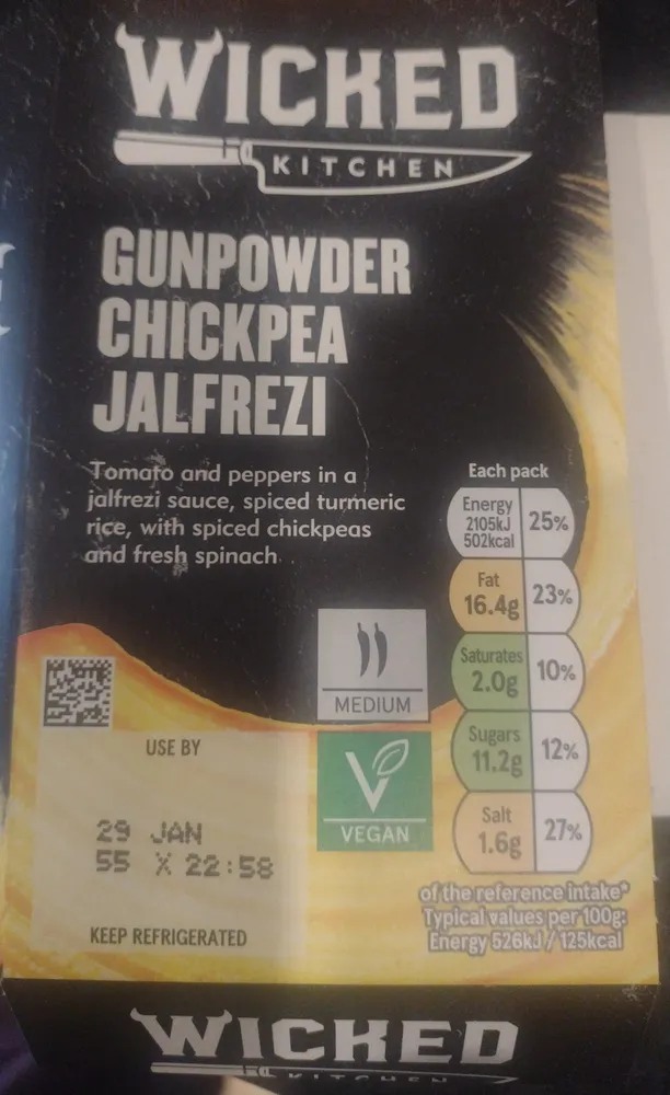 Gunpowder Chickpea Jalfrezi