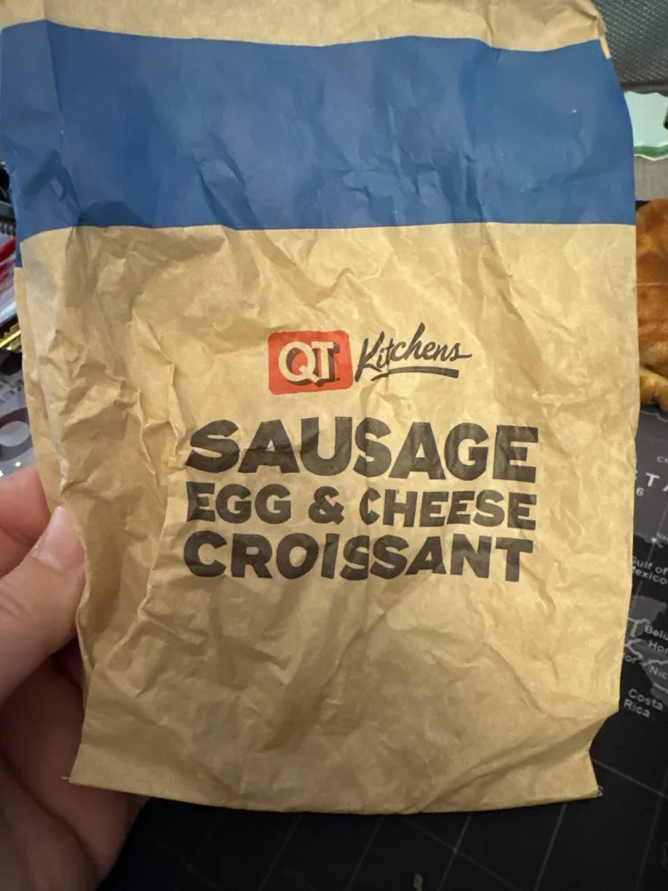 Sausage egg & cheese croissant