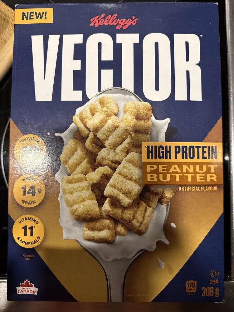 Vector High Protein Peanut Butter Cereal