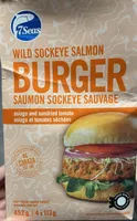 Wild Sockeye Salmon Burger: Asiago And Sundried Tomato