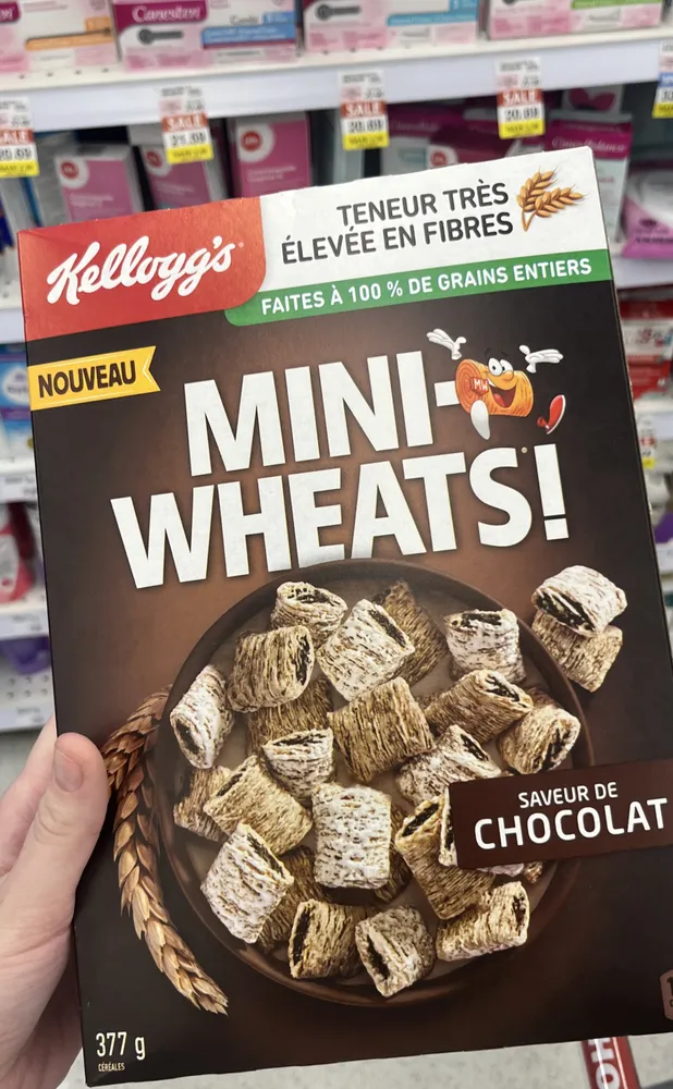 MINI-WHEATS! CHOCOLATE FLAVOUR