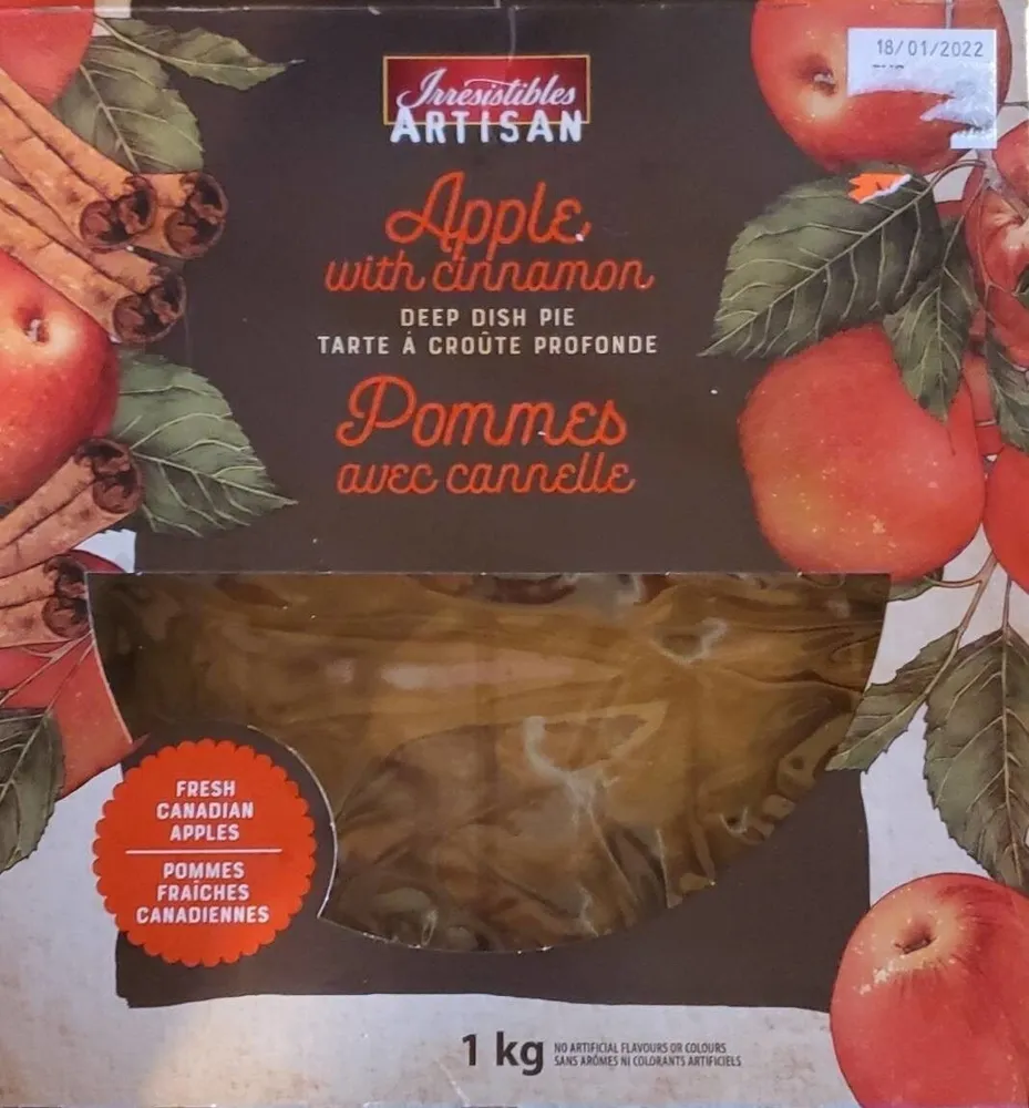 Tarte Pommes avec cannelle croute profonde