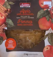 Tarte Pommes avec cannelle croute profonde