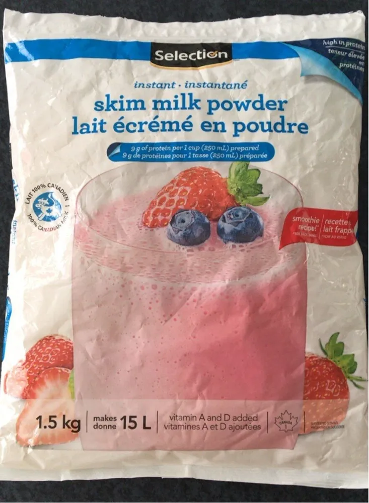Lait ecreme en poudre