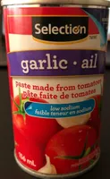 Pâte de tomates à l'ail à faible teneur en sodium