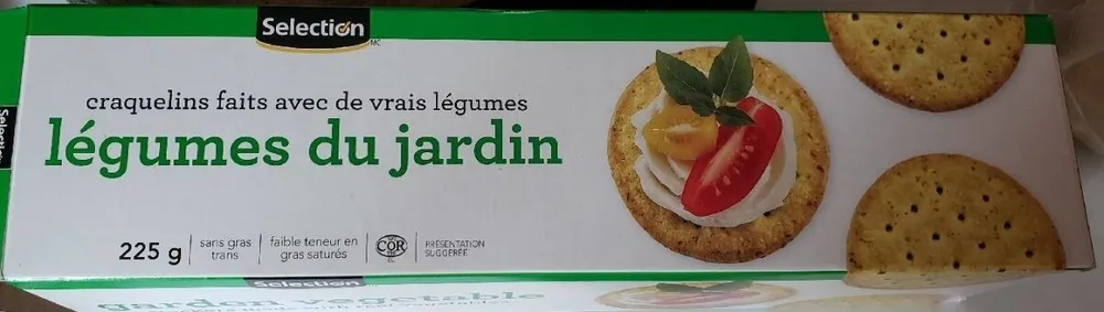 Craquelins légumes du jardin