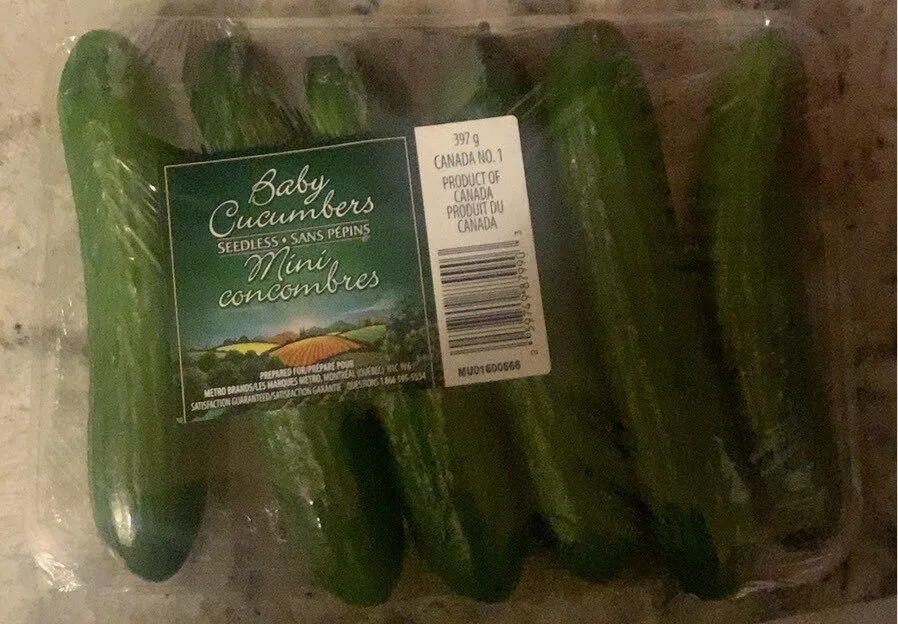 Seedless Baby Cucumbers